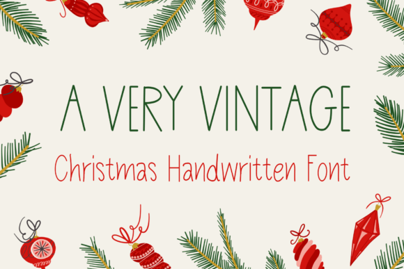 A Very Vintage: A Sweet Handwritten Font for Creative Projects