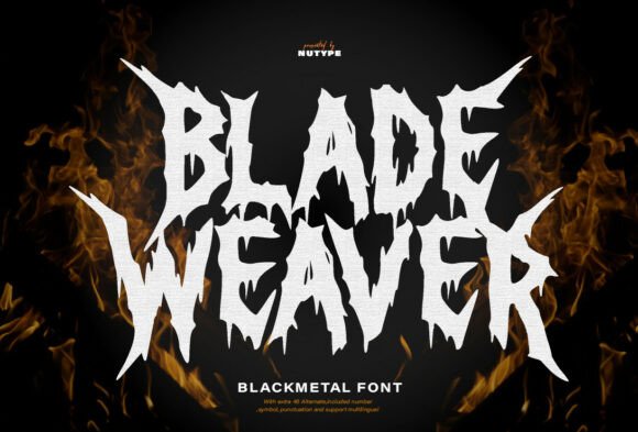 Blade Weaver: Unleash Dark Fantasy Typography