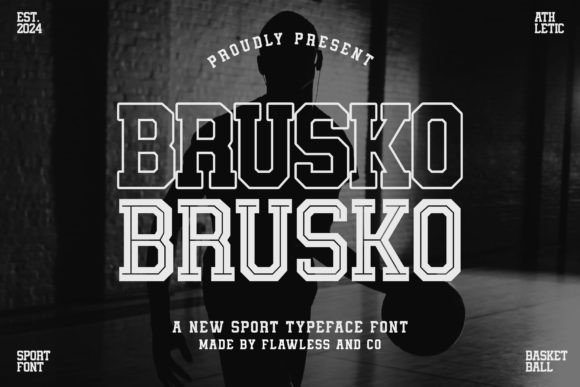 Brusko: The Dynamic Sports Basketball Font