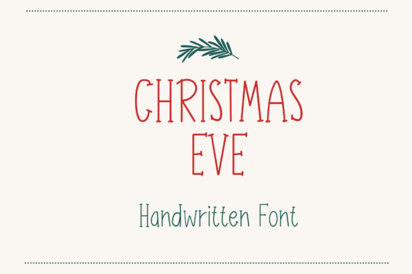 Christmas Eve Font: A Sweet & Friendly Handwritten Typeface