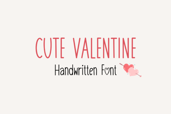 Cute Valentine: A Handwritten Font for Elegant Designs