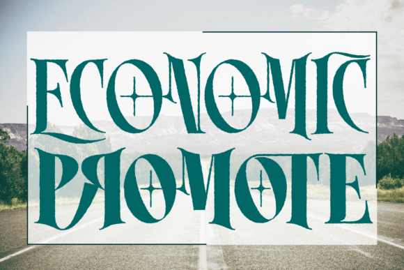 Economic Promote: A Serif Logo Font with Unique Ligatures