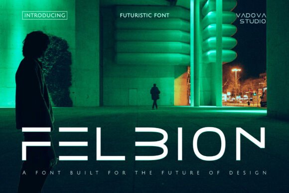 Felbion: Bold Futuristic Typeface for Sci-Fi Design