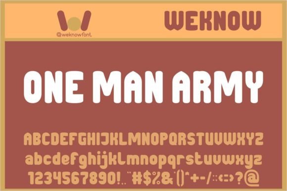 One Man Army: Bold Typography for Impactful Designs