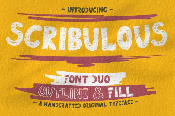 Scribulous: The Handcrafted Font Duo for Creative Projects