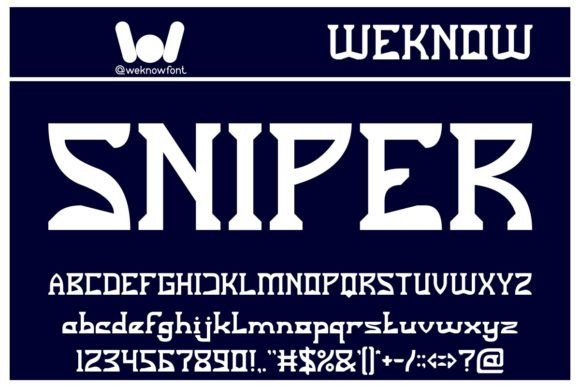 Sniper: A Bold Serif Display Font for Modern Branding